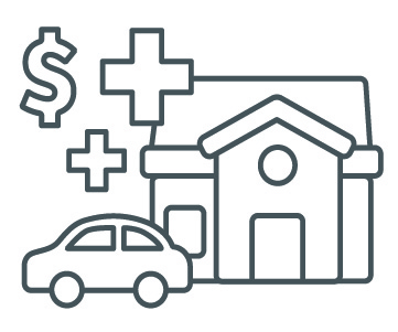 A car parked in front of a house.