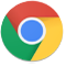 Google Chrome logo.