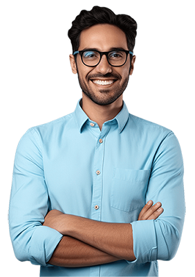 Satisfied Moneytree client standing confidently after securing a personal loan online.