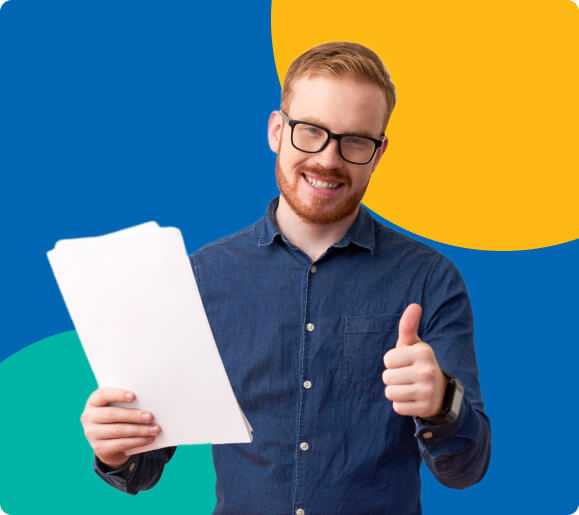 Happy Moneytree customer approved for a loan—fast and easy paperwork for financial peace of mind.